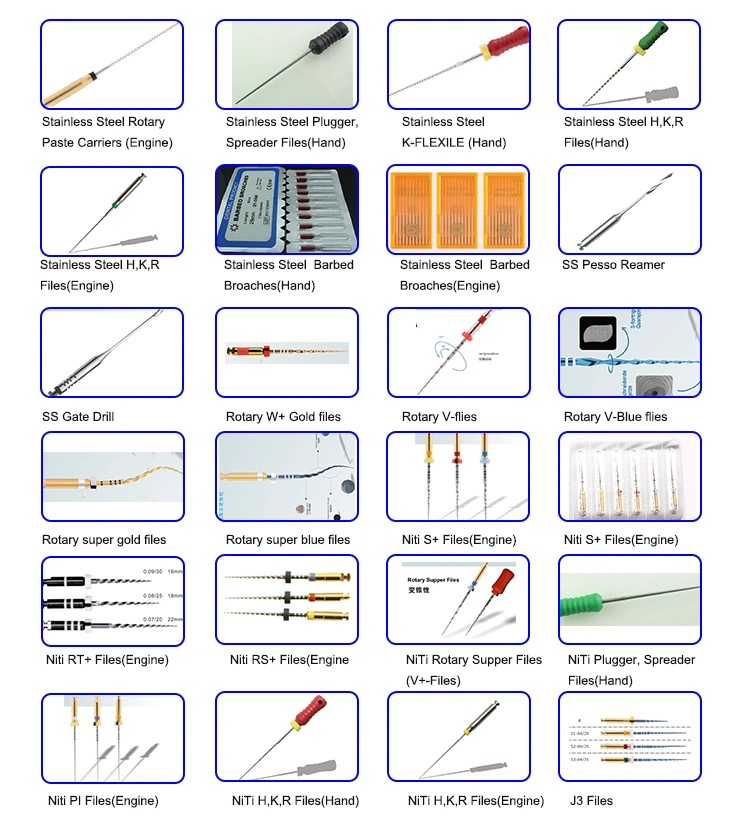 Dental Stainless Steel Root Canal Plugger Spreader File