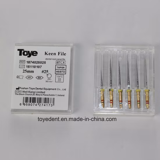 Lima per Wurzelkanal-Dental-Endodontie da 21 mm/25 mm Keen Uso rotativo