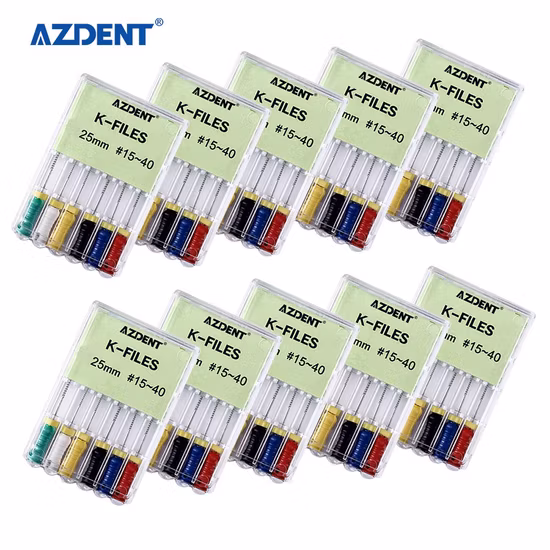 Lime endodontiche per canali radicolari Azdent Dental Niti facili da usare 25 mm n. 15-40 con CE