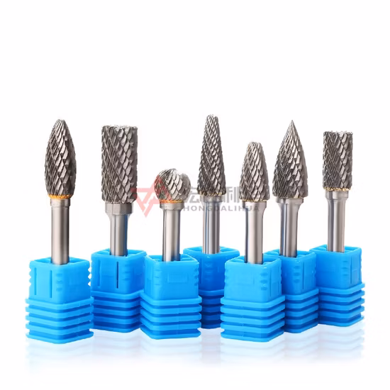 Frese in metallo duro integrale con gambo da 1/8'', frese rotanti, lime rotative con diametro del gambo da 3 mm, 6 mm, 8 mm, 10 mm, 12 mm, 16 mm con frese singole o doppie