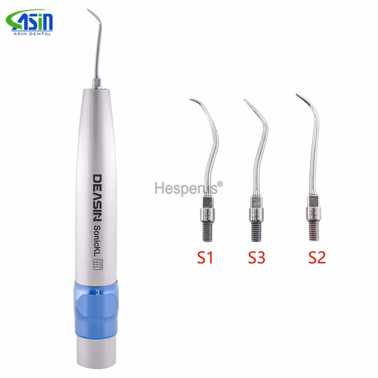 Strumento dentale Scaler dentale per trattamenti dentali Manipolo dentale Strumenti per l'igiene orale con LED