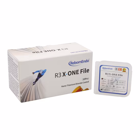 Strumenti dentali di alta qualità realizzati con lime terminali in nichel-titanio per il trattamento dei canali radicolari