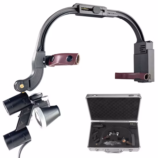 Attrezzature mediche, strumenti dentistici con lenti di ingrandimento per lampada a LED